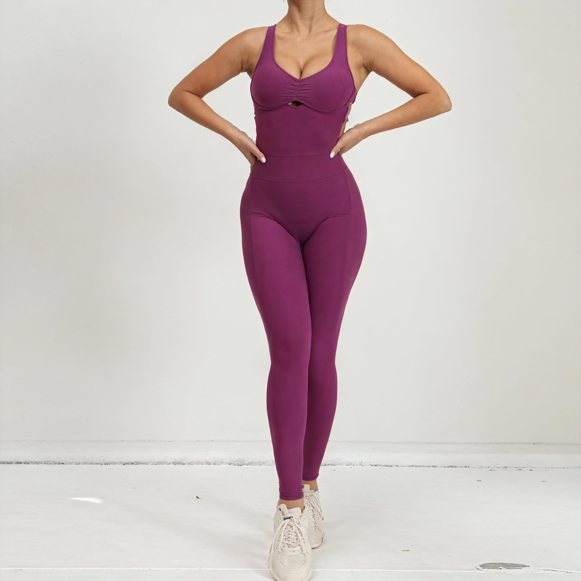 Moderne Activewear Sæt - Højtaljet Design