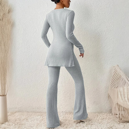 Ribbet Activewear Sæt - Moderne Komfort