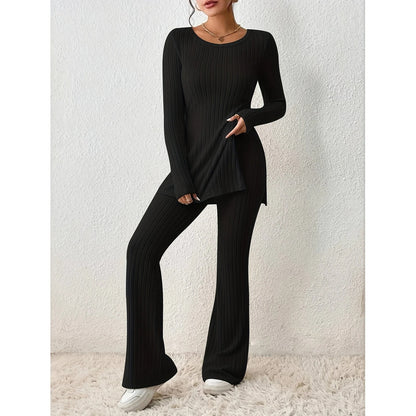 Ribbet Activewear Sæt - Moderne Komfort