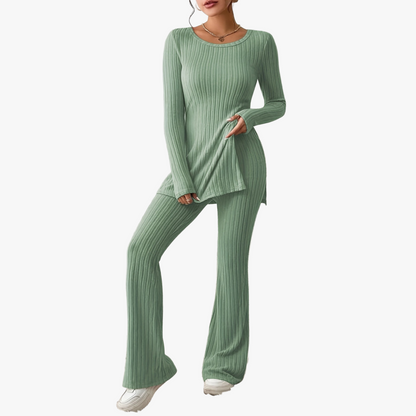 Ribbet Activewear Sæt - Moderne Komfort