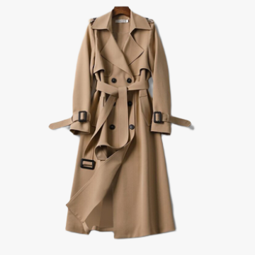 Klassisk Trenchcoat med Bælte og Revers