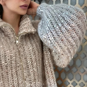 Kjole med Cardigan - Lang Silhuet, Chunky Strik