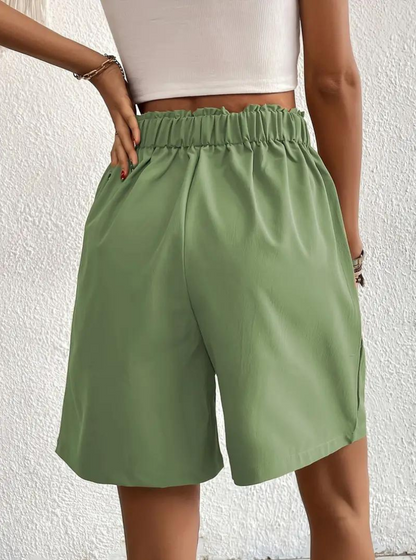 Kvinders Shorts – Højtaljede Plisserede med Funktionelle Lommer, Elegant Stil-82558-66b8cf05-3a02-4021-b24e-d5bf97968fef