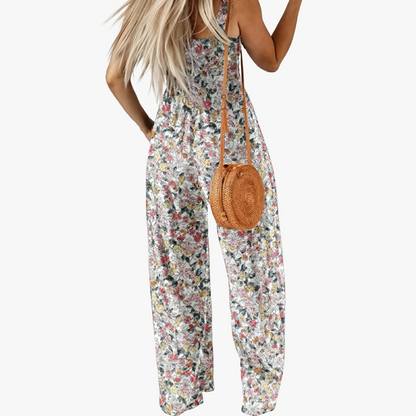 Boheme Jumpsuit med Blomsterprint