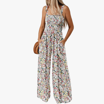 Boheme Jumpsuit med Blomsterprint