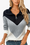 Chevron Strik Sweater med Halv-Zip