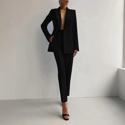 Moderne Jakkesæt med Dobbeltradet Blazer