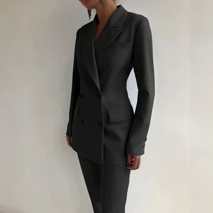 Moderne Jakkesæt med Dobbeltradet Blazer