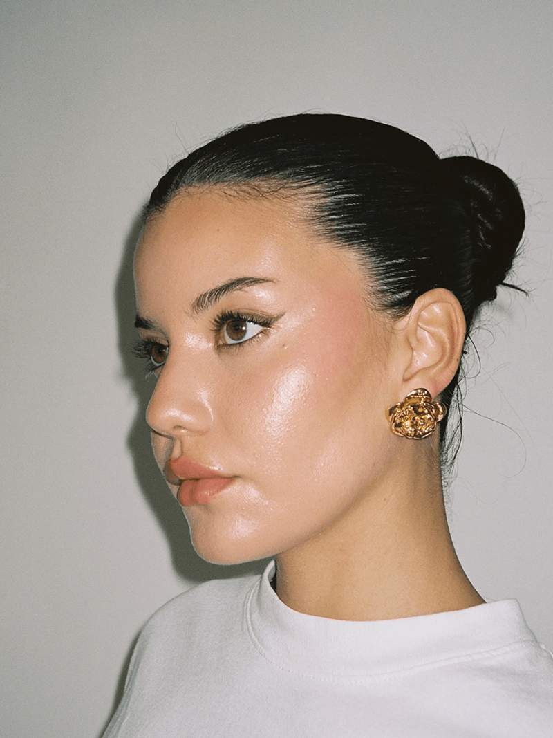 Rose Ørestikker - Detaljeret, Poleret