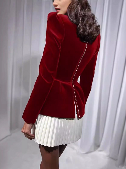 Figursyet Top med Firkantet Hals og Peplum