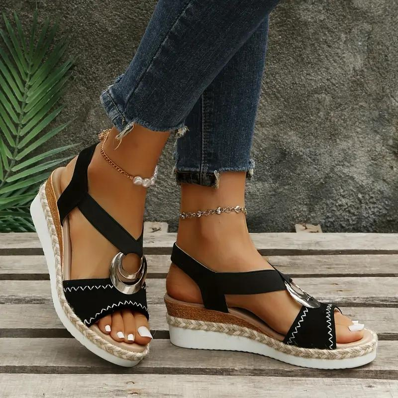 Boheme Sandaler med Kilehæl & Rem
