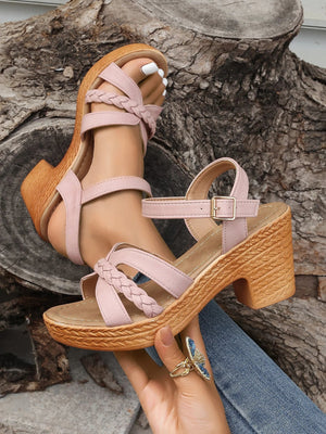 Boheme Sandaler - Flettet Rem & Platform