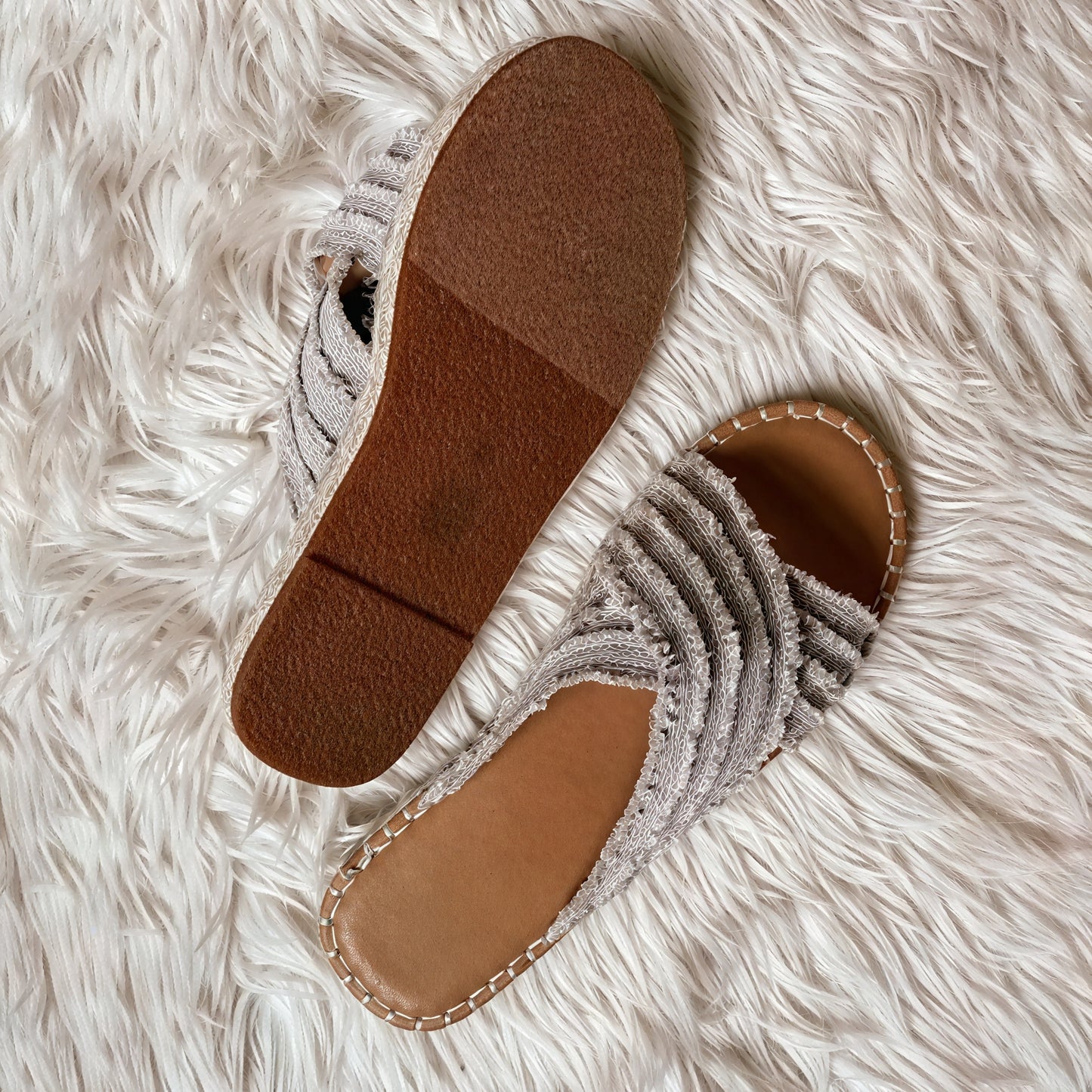 Kvinder Sandaler – Krydsrem, Rebål, Tekstiloverdel, Casual Stil-72720-176a6f78-de8d-4166-bcae-0466ad5990d1