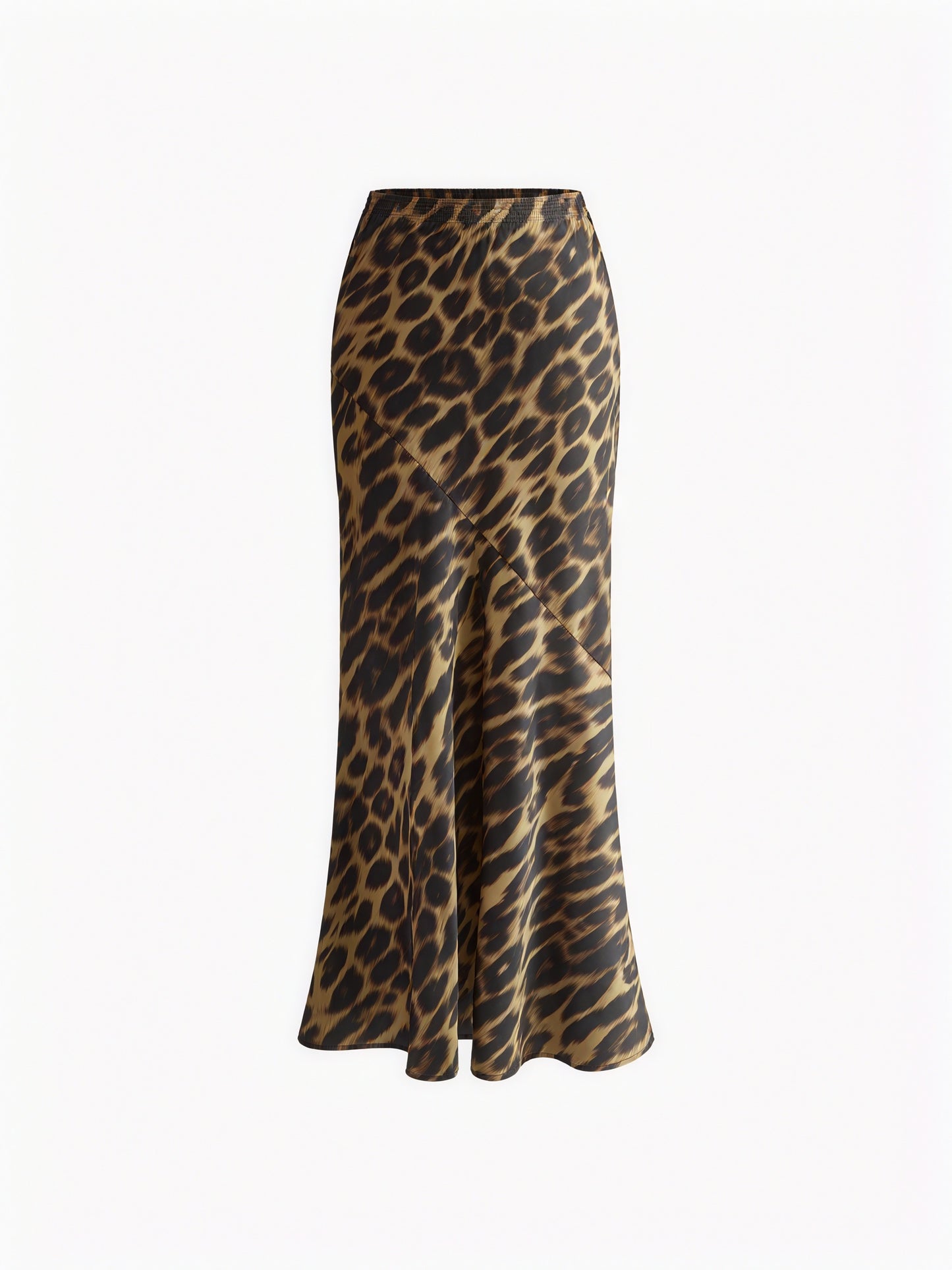 Maxi Skørt med Leopardprint