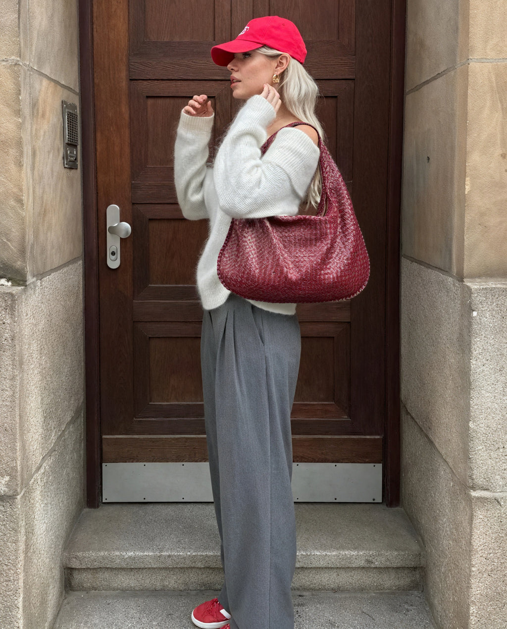 Vævet Håndtaske - Rummeligt Design