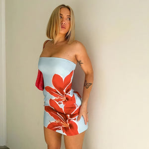 Strapless Mini Kjole - Moderne Design