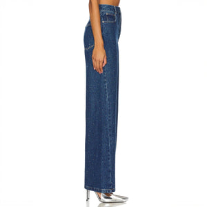 Elegante High-Waist Wide Leg Jeans