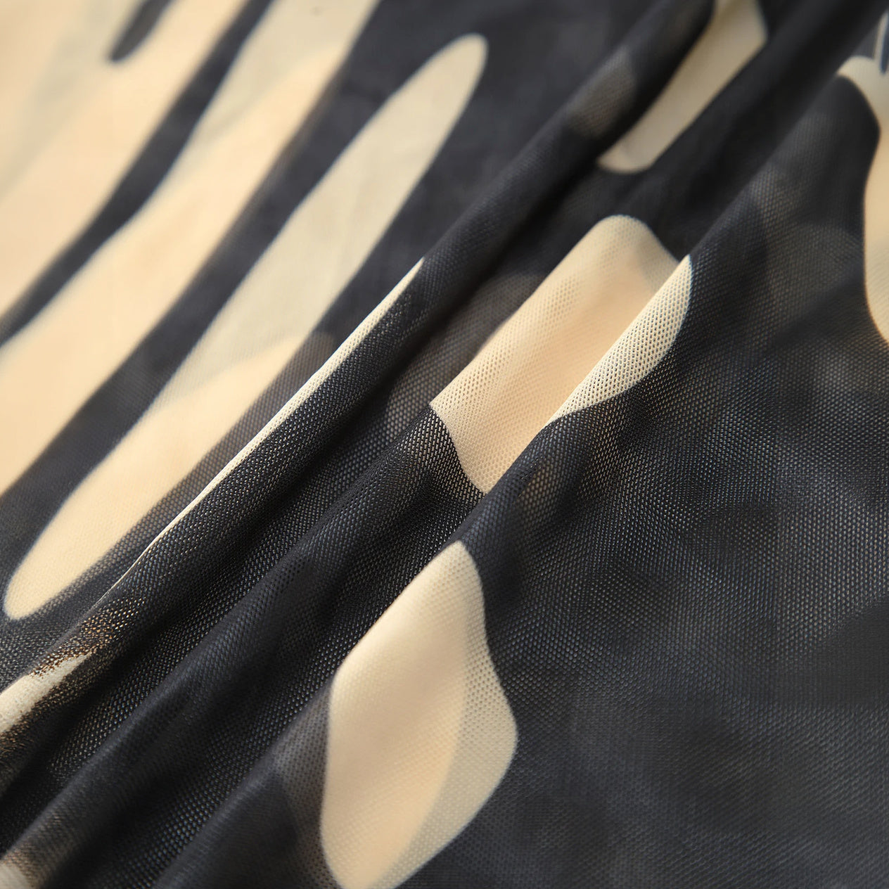 Abstrakt Maxikjole med Keyhole