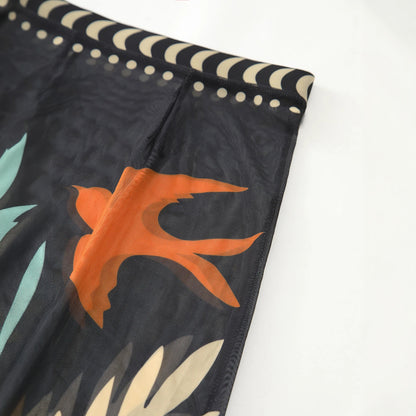 Abstrakt Maxikjole med Keyhole