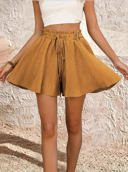 Højtaljede A-formede shorts