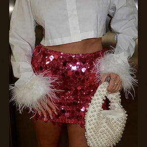 Sequin Mini Skirt – Festlig & Iøjnefaldende