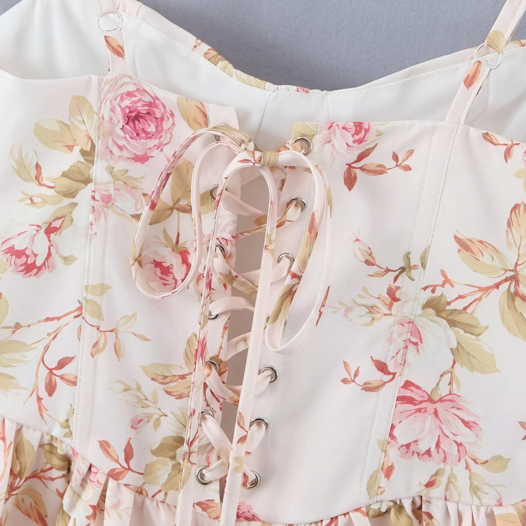 Blomstret Top - Pufærmer & Blonde