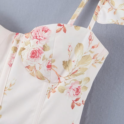 Blomstret Top - Pufærmer & Blonde