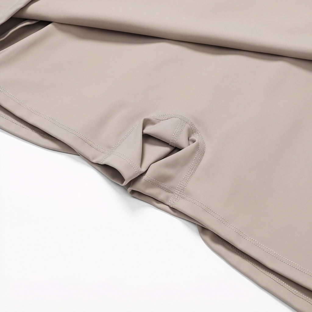 A-Linje Kjole med Slids og Stropper