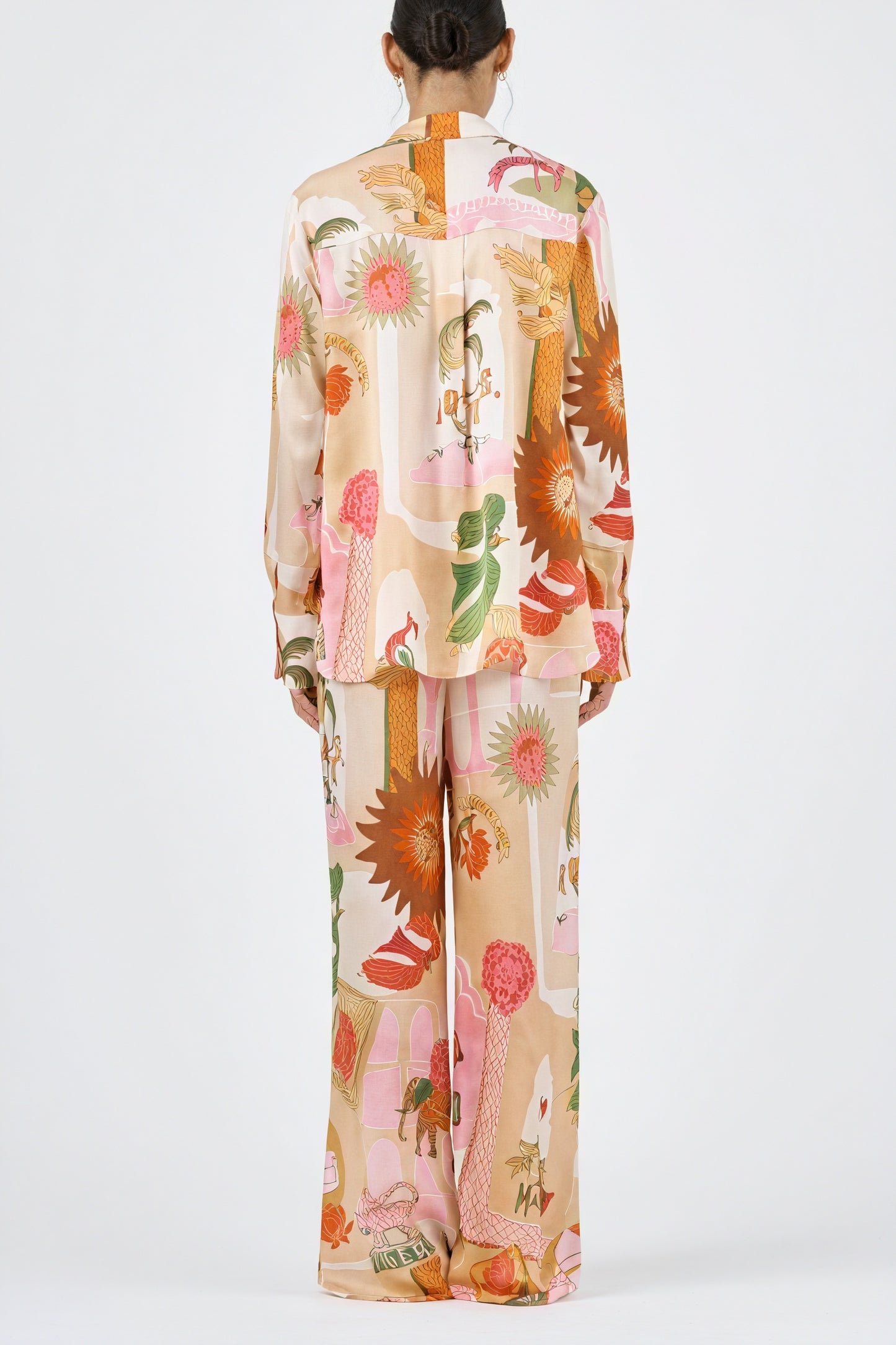 Luksuriøst pyjamas sæt med print