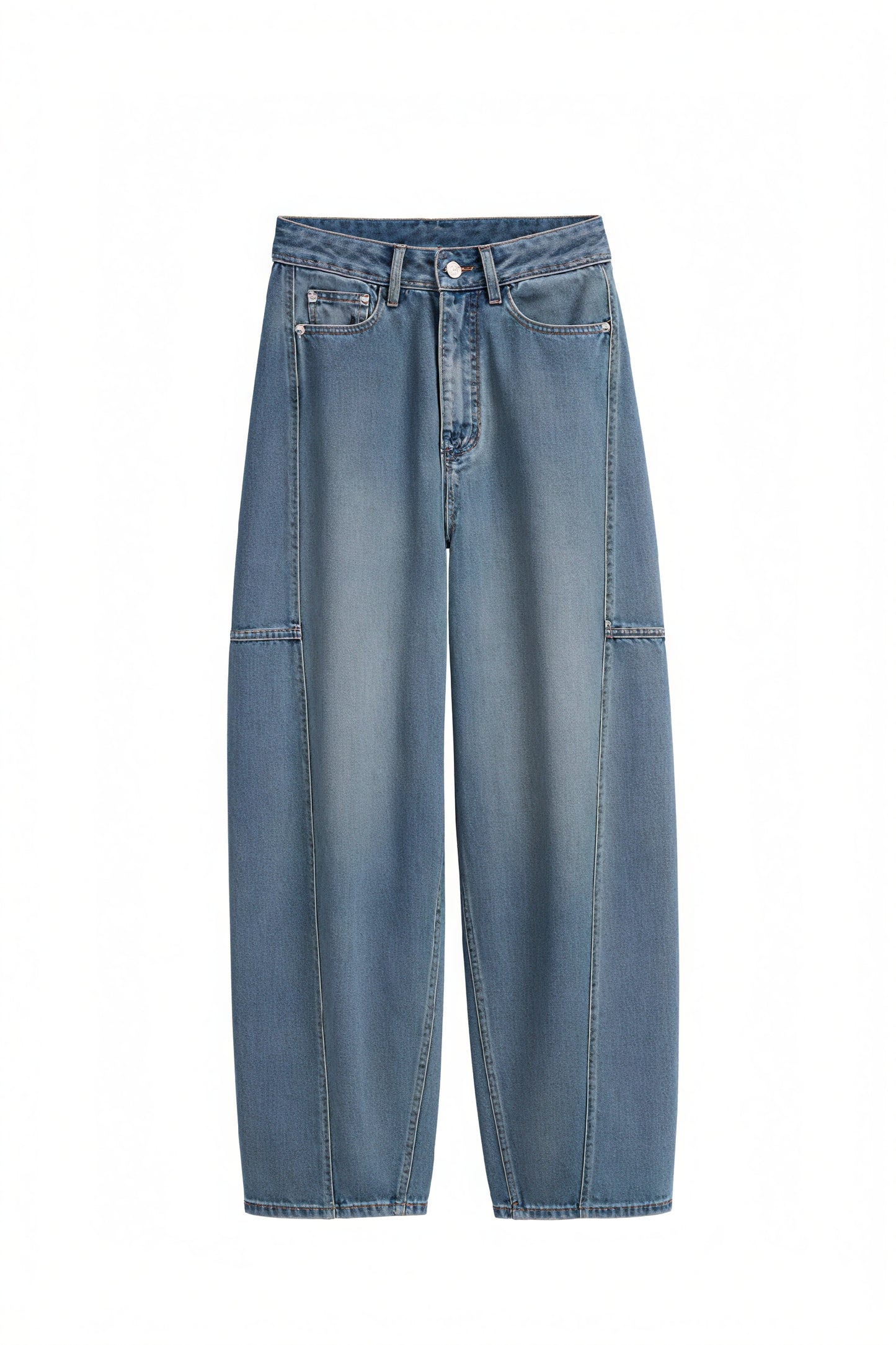 Wide-Leg Jeans med Høj Talje