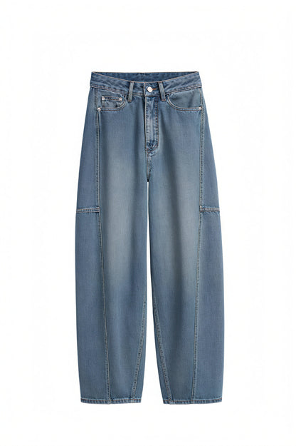 Wide-Leg Jeans - Høj Talje & Denim