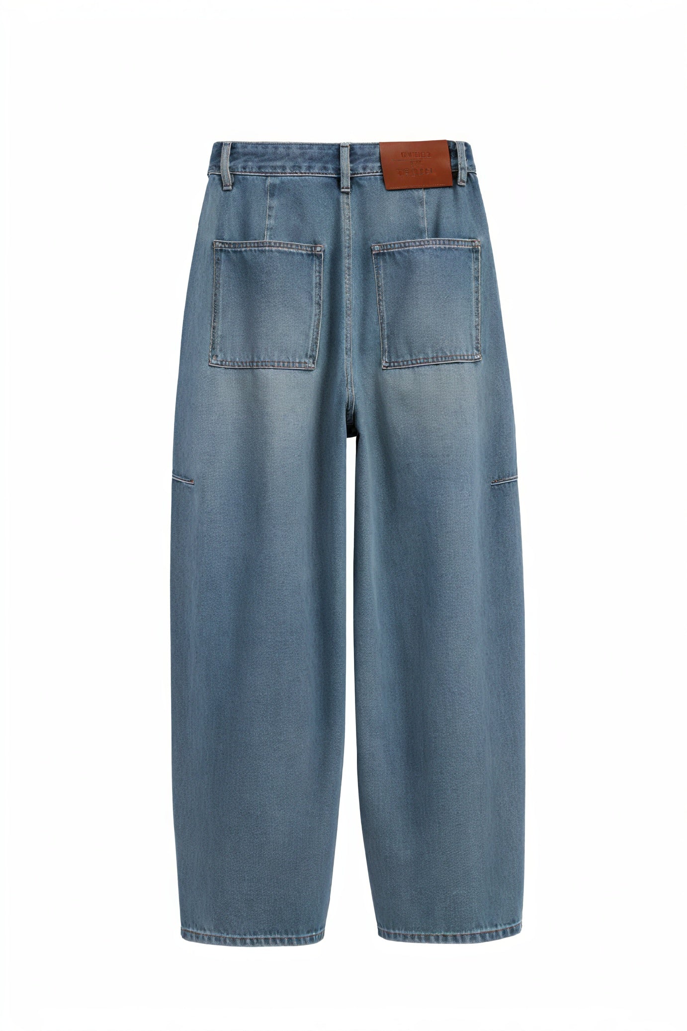 Wide-Leg Jeans med Høj Talje