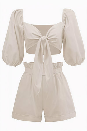 Elegant Top med Bindebånd