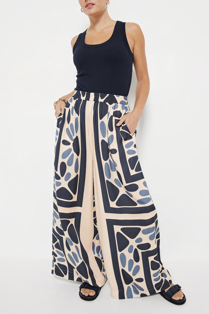 Mønstret Skjorte - Abstrakt Print, Knapper