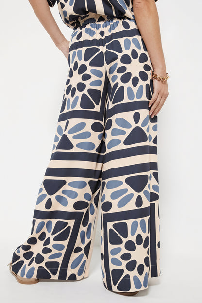 Mønstret Skjorte - Abstrakt Print, Knapper