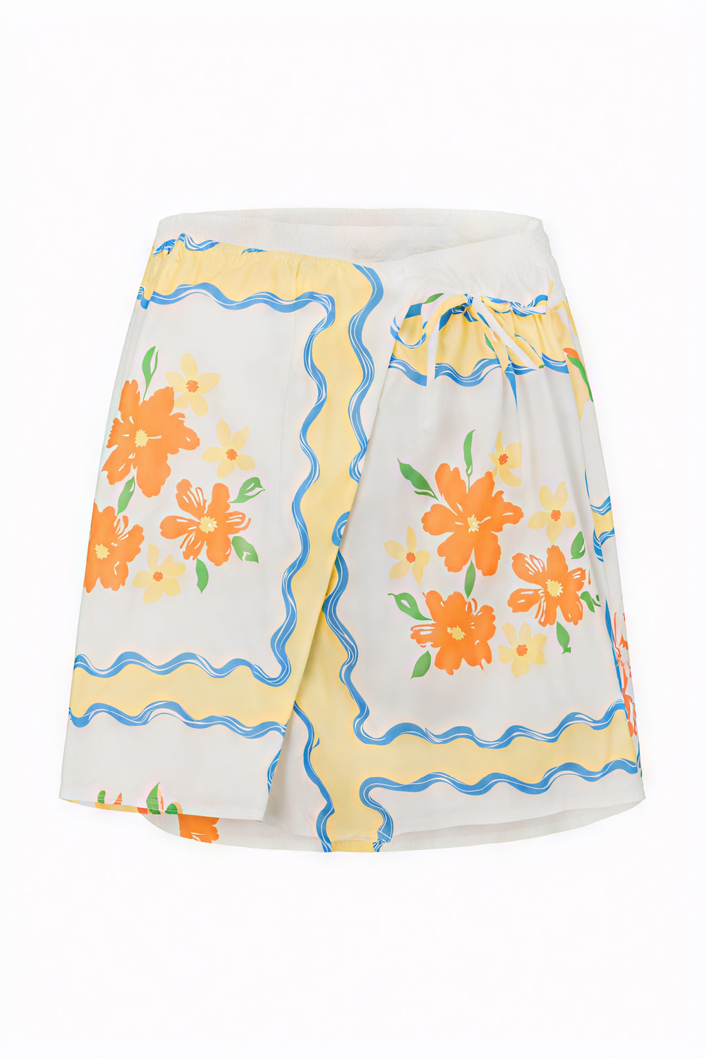 Blomstret Pyjamas Sæt med Shorts - Sommerstil