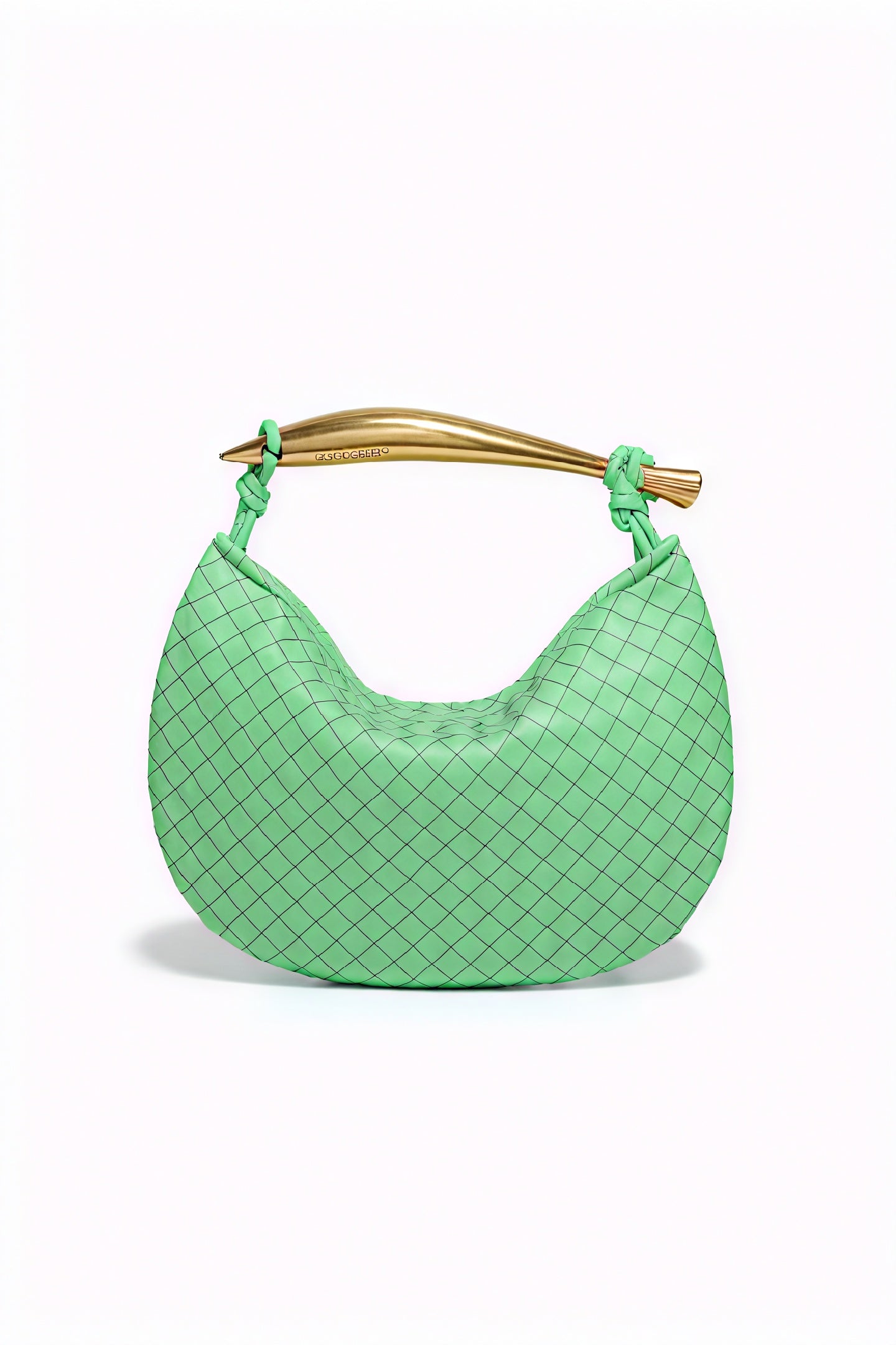Elegant Vævet Håndtaske med Detaljer