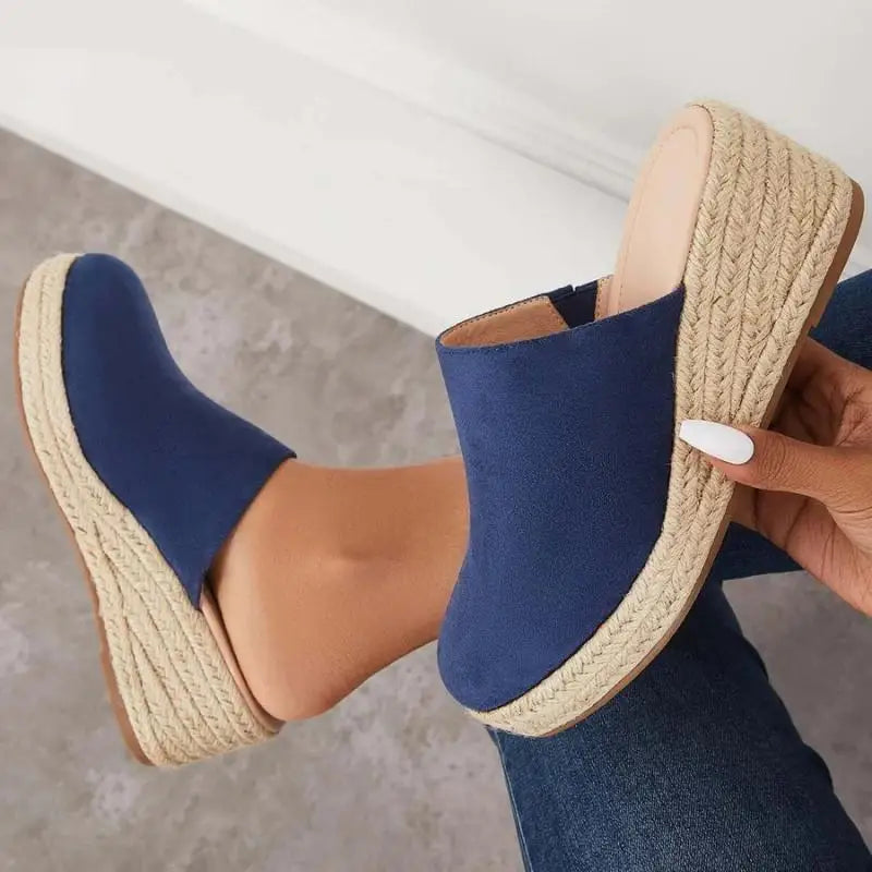 Dame Ruskindssko Kilehæl – Espadrille, Slip-on Design, Norideen-83367-79e73736-9dcb-4e5a-bc4c-207499b6d8d7