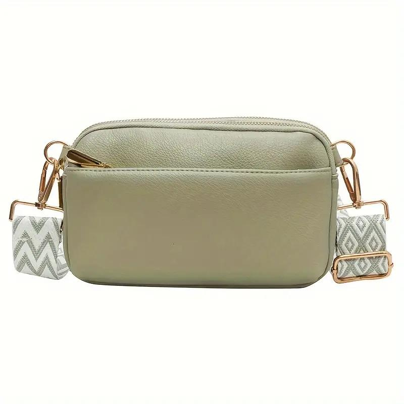Crossbody Taske med Geometrisk Rem