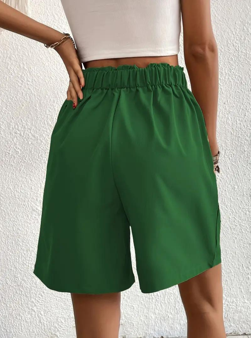 Kvinders Shorts – Højtaljede Plisserede med Funktionelle Lommer, Elegant Stil-82558-7cb544e8-8354-423c-9cb5-1ab5d946d59c