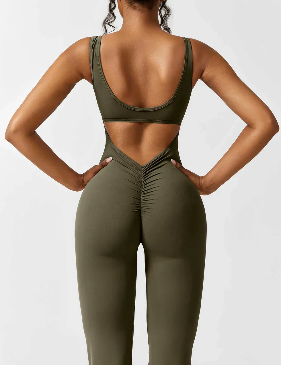 Kvinde Jumpsuit – Ærmeløs, Åben Ryg, Vide Ben, Strækstof, Formtilpasset Pasform-83507-7f9a9311-24ba-4323-bdf3-2da1d740d71a