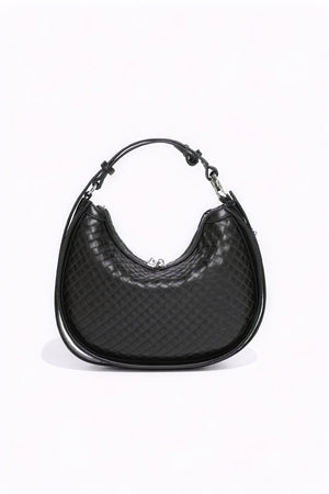 Elegant Vævet Crescent Håndtaske