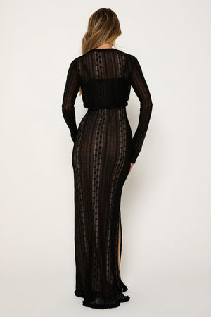 Elegant Kjole med Bolero & V-udskæring