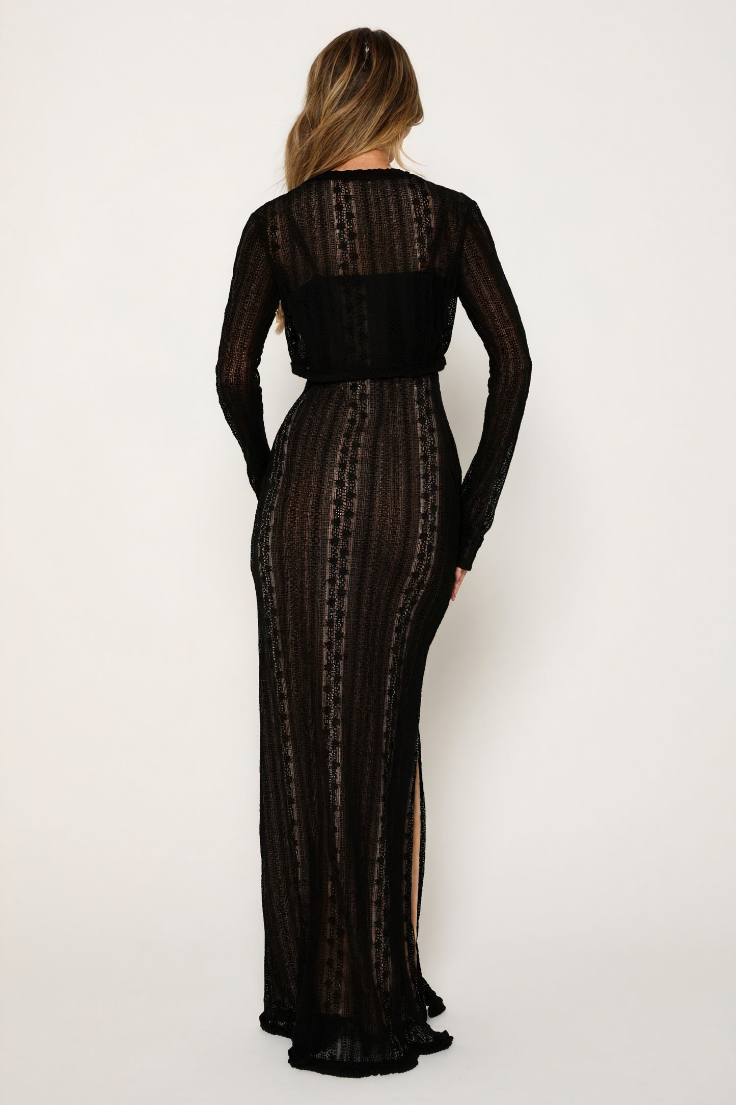 Elegant Kjole med Bolero & V-udskæring