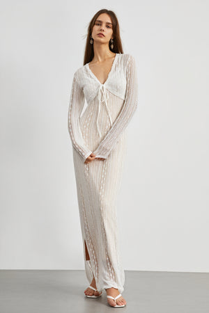 Elegant Kjole med Bolero & V-udskæring