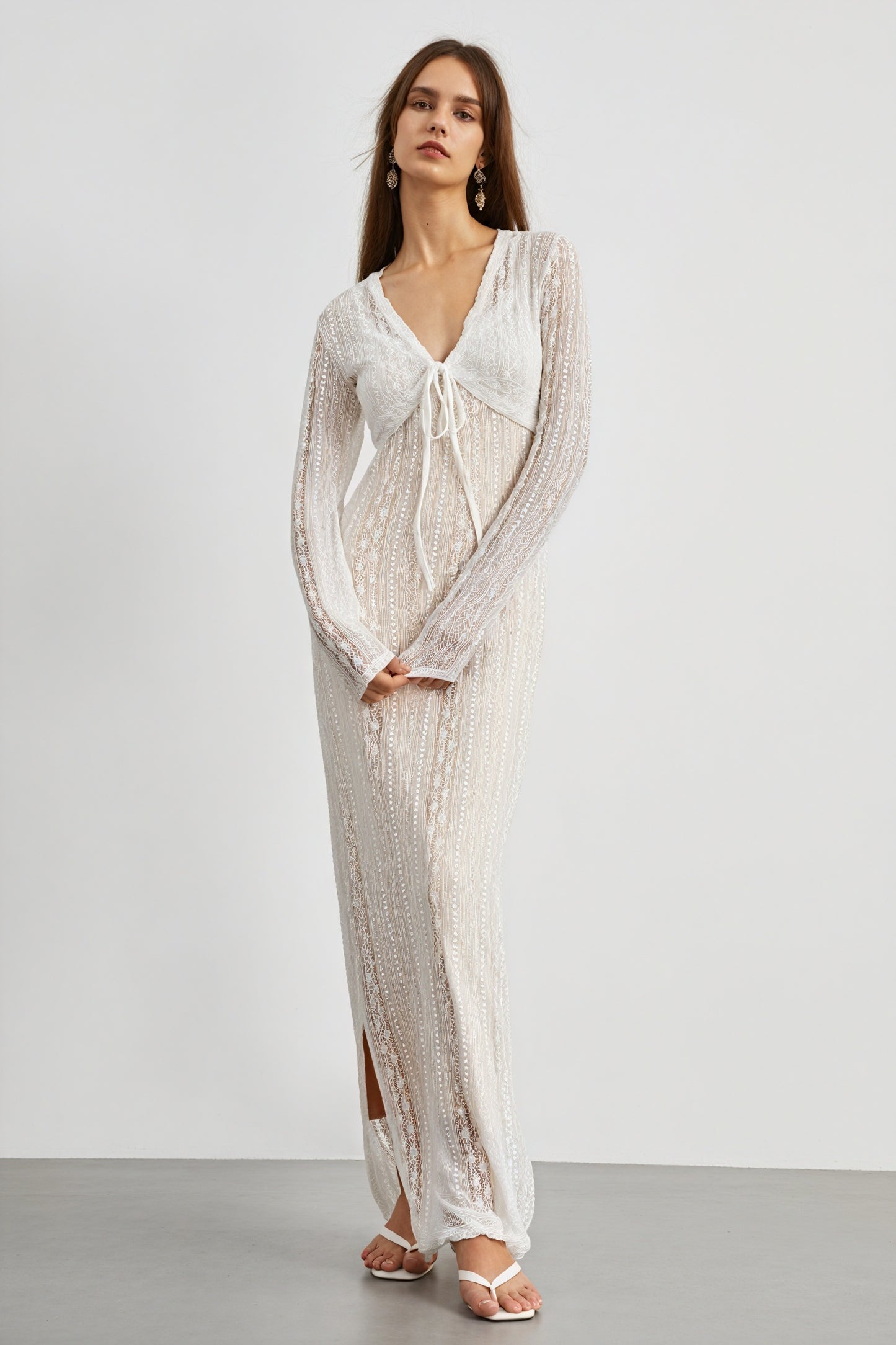 Elegant Kjole med Bolero & V-udskæring