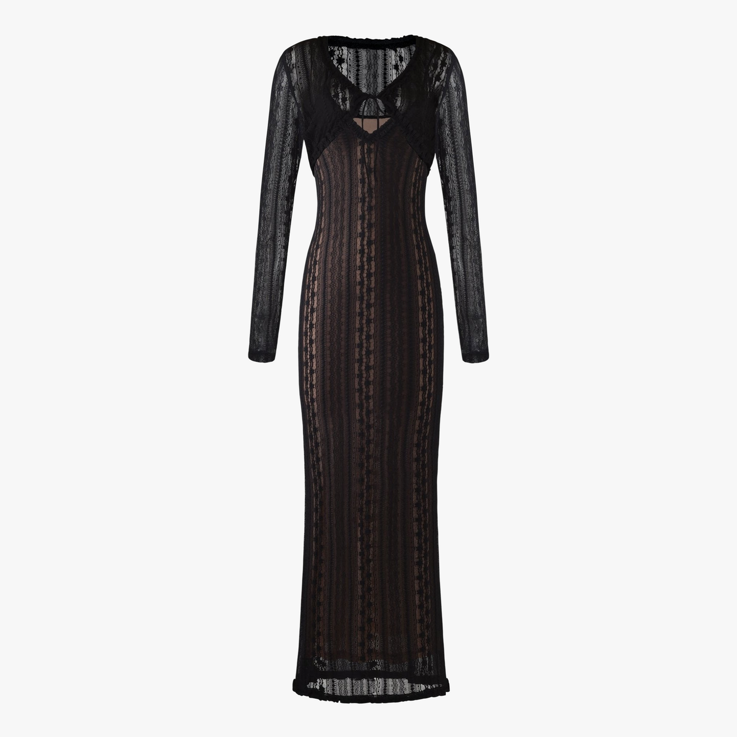 Elegant Kjole med Bolero & V-udskæring