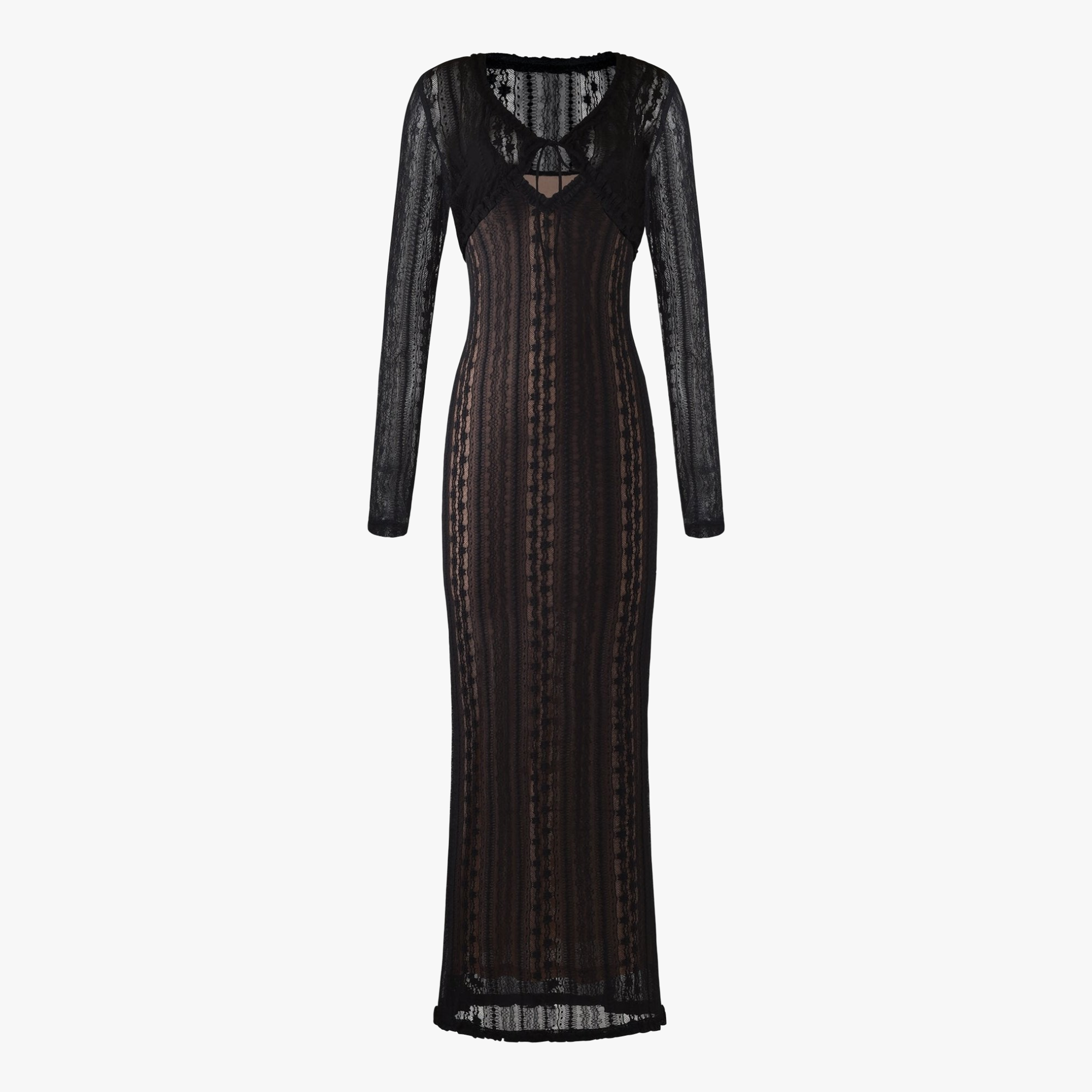 Elegant Kjole med Bolero & V-udskæring
