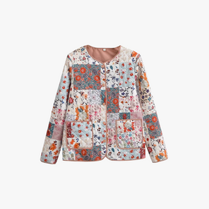 Boheme Patchwork Jakke – Unik & Komfortabel