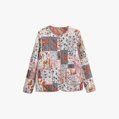 Boheme Patchwork Jakke - Quiltet & Blomstret